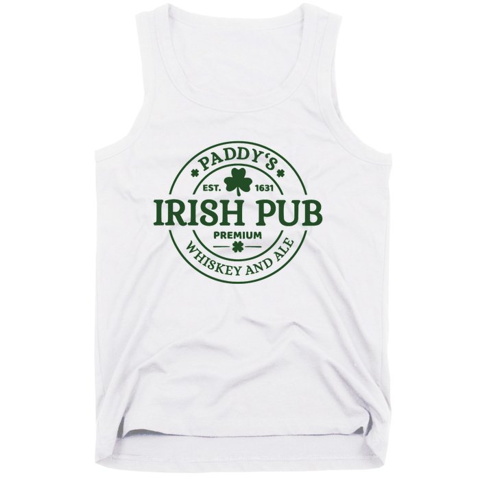 Paddy's Irish Pub Whiskey And Ale Tank Top