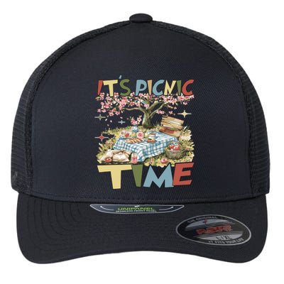 Picnics ItS Picnic Time Picnic Basket For Family Picnic Fun Gift Flexfit Unipanel Trucker Cap