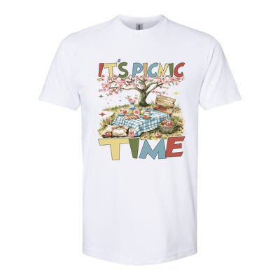 Picnics ItS Picnic Time Picnic Basket For Family Picnic Fun Gift Softstyle CVC T-Shirt