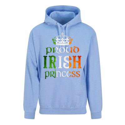 Proud Irish Princess Funny Saint Patrick's Day Unisex Surf Hoodie