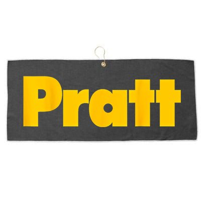 Pratt Institute Large Microfiber Waffle Golf Towel