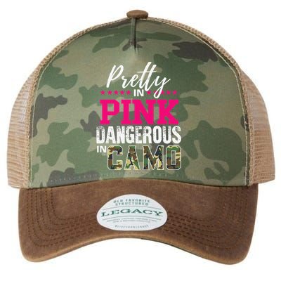 Pretty In Pink Dangerous In Camo Hunting Girl Legacy Tie Dye Trucker Hat