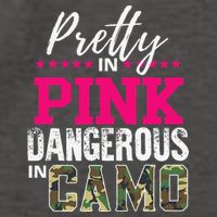 Pretty In Pink Dangerous In Camo Hunting Girl Vector Backpack