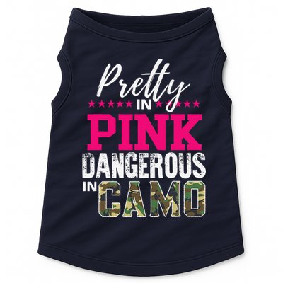 Pretty In Pink Dangerous In Camo Hunting Girl Doggie Tank