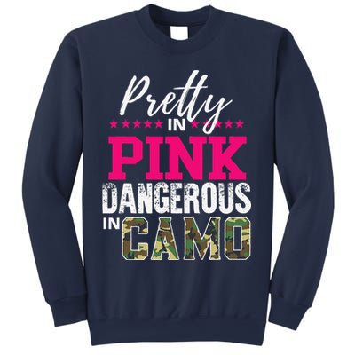 Pretty In Pink Dangerous In Camo Hunting Girl Sweatshirt