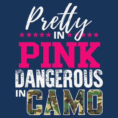 Pretty In Pink Dangerous In Camo Hunting Girl T-Shirt