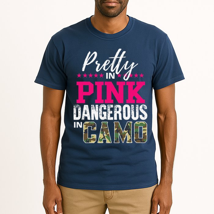 Pretty In Pink Dangerous In Camo Hunting Girl Tall T-Shirt