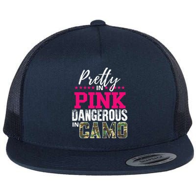 Pretty In Pink Dangerous In Camo Hunting Girl Flatbill Hat