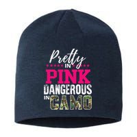 Pretty In Pink Dangerous In Camo Hunting Girl Sustainable Beanie