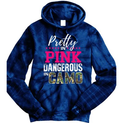 Pretty In Pink Dangerous In Camo Hunting Girl Tie Dye Hoodie