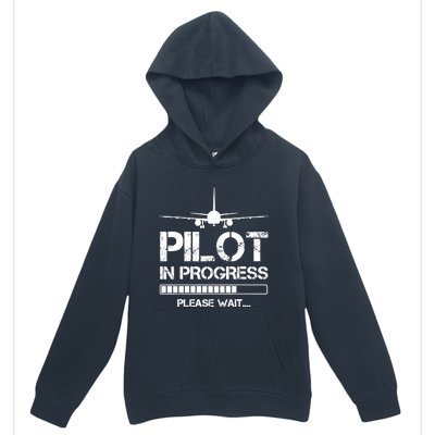 Pilot In Progress Please Wait Funny Pilot School Student Urban Pullover Hoodie