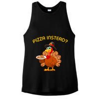 Pizza Instead Pizza Lover Hate Turkey Ladies PosiCharge Tri-Blend Wicking Tank