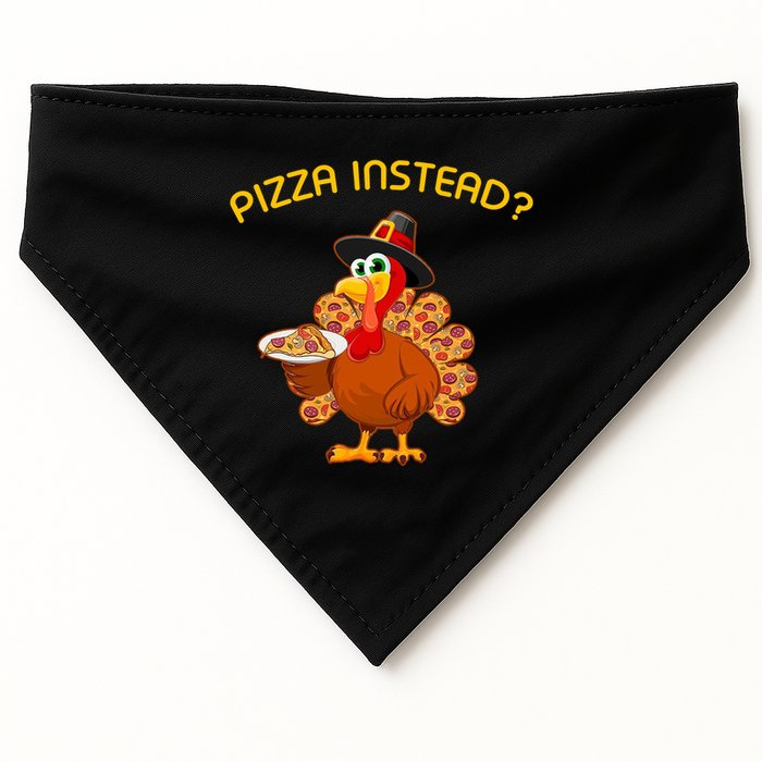 Pizza Instead Pizza Lover Hate Turkey USA-Made Doggie Bandana