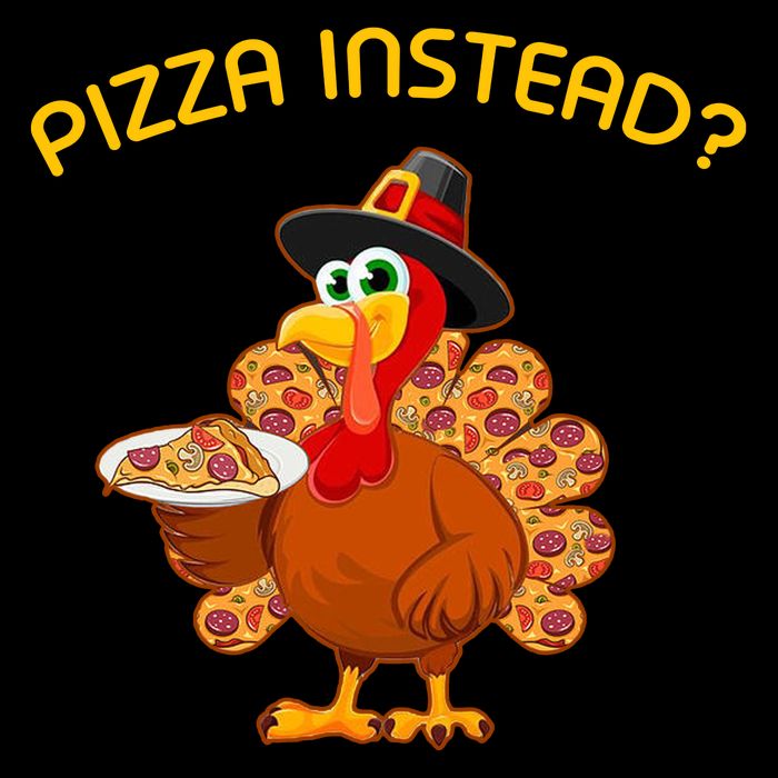 Pizza Instead Pizza Lover Hate Turkey USA-Made Doggie Bandana