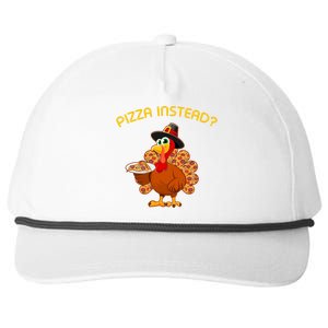 Pizza Instead Pizza Lover Hate Turkey Snapback Five-Panel Rope Hat