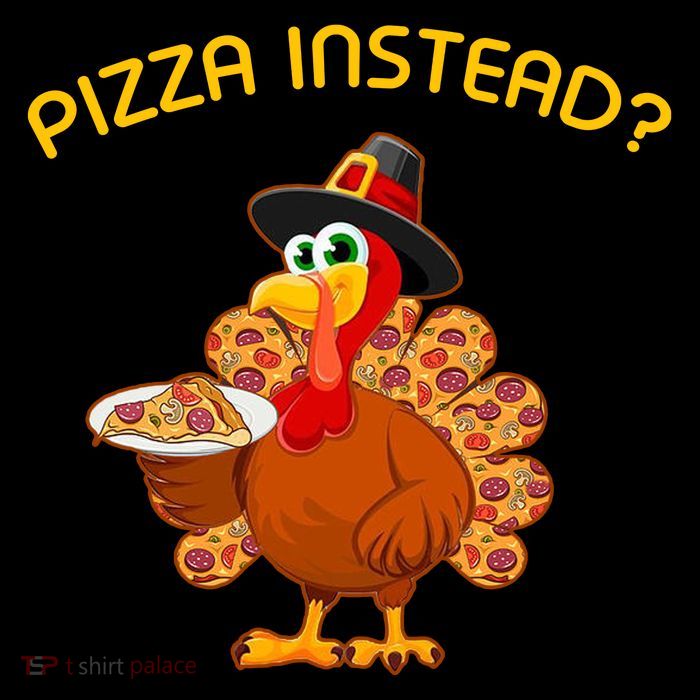 Pizza Instead Pizza Lover Hate Turkey Drawstring Bag