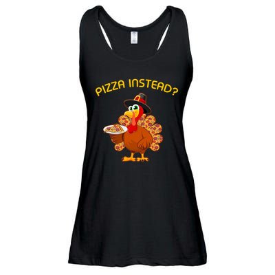 Pizza Instead Pizza Lover Hate Turkey Ladies Essential Flowy Tank