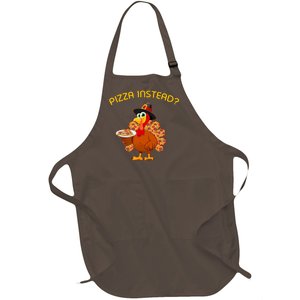 Pizza Instead Pizza Lover Hate Turkey Full-Length Apron With Pockets