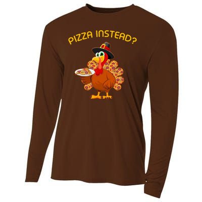 Pizza Instead Pizza Lover Hate Turkey Cooling Performance Long Sleeve Crew