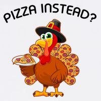 Pizza Instead Pizza Lover Hate Turkey Garment-Dyed Sweatshirt