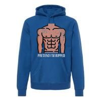 Pretend Im Ripped Halloween Costume Strong Sculpted Physique Premium Hoodie