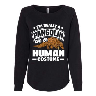 Pangolin Im Really A Pangolin In A Hu Costume Funny Gift Womens California Wash Sweatshirt