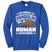 Pangolin Im Really A Pangolin In A Hu Costume Funny Gift Sweatshirt