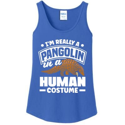 Pangolin Im Really A Pangolin In A Hu Costume Funny Gift Ladies Essential Tank