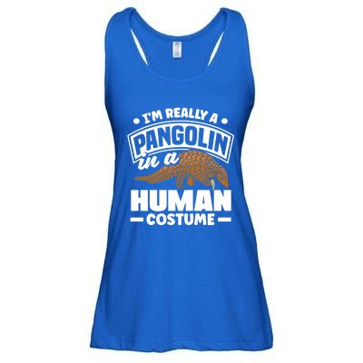 Pangolin Im Really A Pangolin In A Hu Costume Funny Gift Ladies Essential Flowy Tank