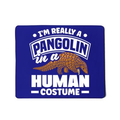 Pangolin Im Really A Pangolin In A Hu Costume Funny Gift Mousepad