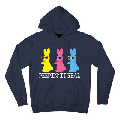 Peepin' It Real Colorful Easter Bunny Cool Gift Tall Hoodie