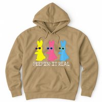 Peepin' It Real Colorful Easter Bunny Cool Gift Hoodie