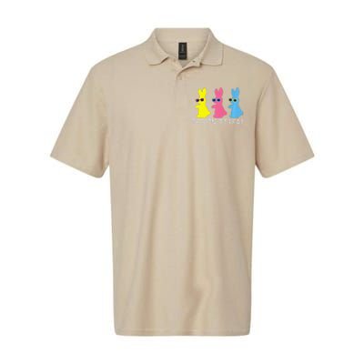 Peepin' It Real Colorful Easter Bunny Cool Gift Softstyle Adult Sport Polo