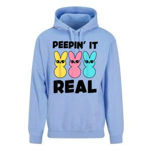 Peepin It Real Easter Day Bunny Unisex Surf Hoodie