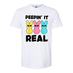 Peepin It Real Easter Day Bunny Softstyle CVC T-Shirt