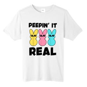 Peepin It Real Easter Day Bunny Tall Fusion ChromaSoft Performance T-Shirt