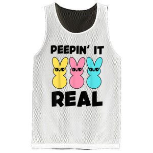 Peepin It Real Easter Day Bunny Mesh Reversible Basketball Jersey Tank