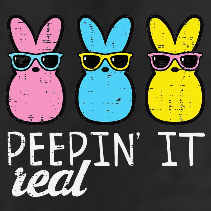 Peepin It Real Easter Bunnies Cool Cool Comfort Performance Bucket Hat