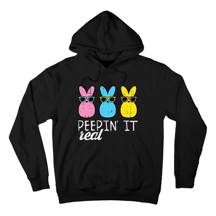 Peepin It Real Easter Bunnies Cool Hoodie