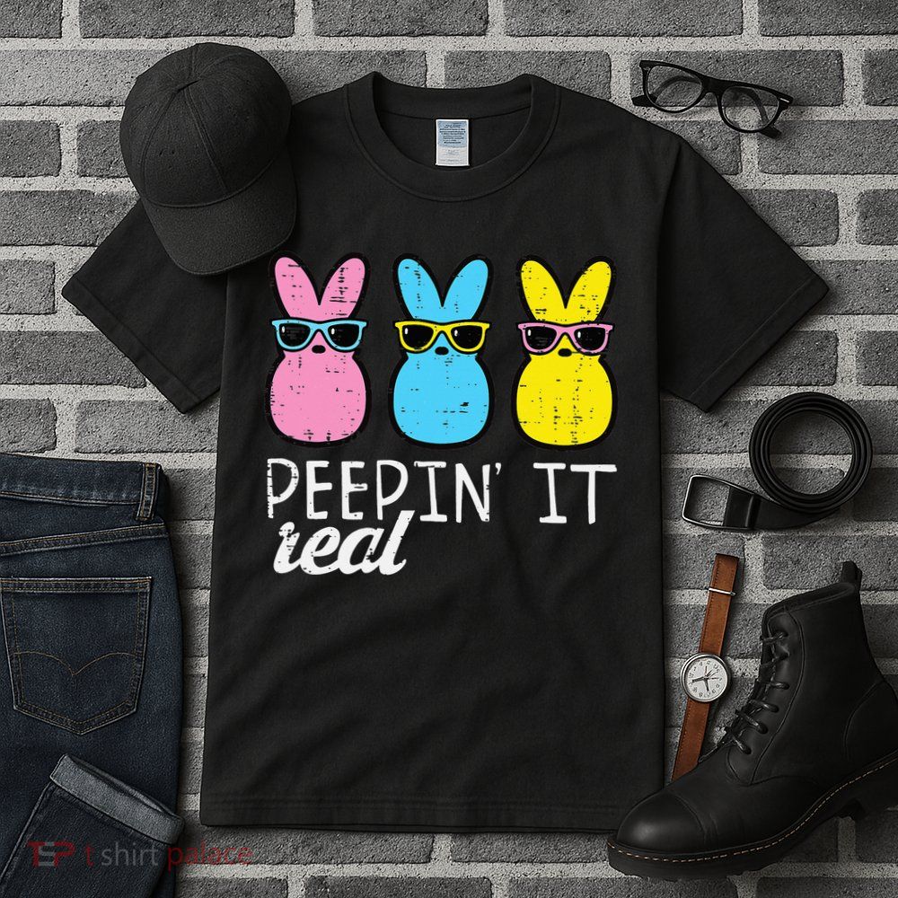 Peepin It Real Easter Bunnies Cool Tall T-Shirt