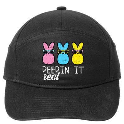 Peepin It Real Easter Bunnies Cool 7-Panel Snapback Hat