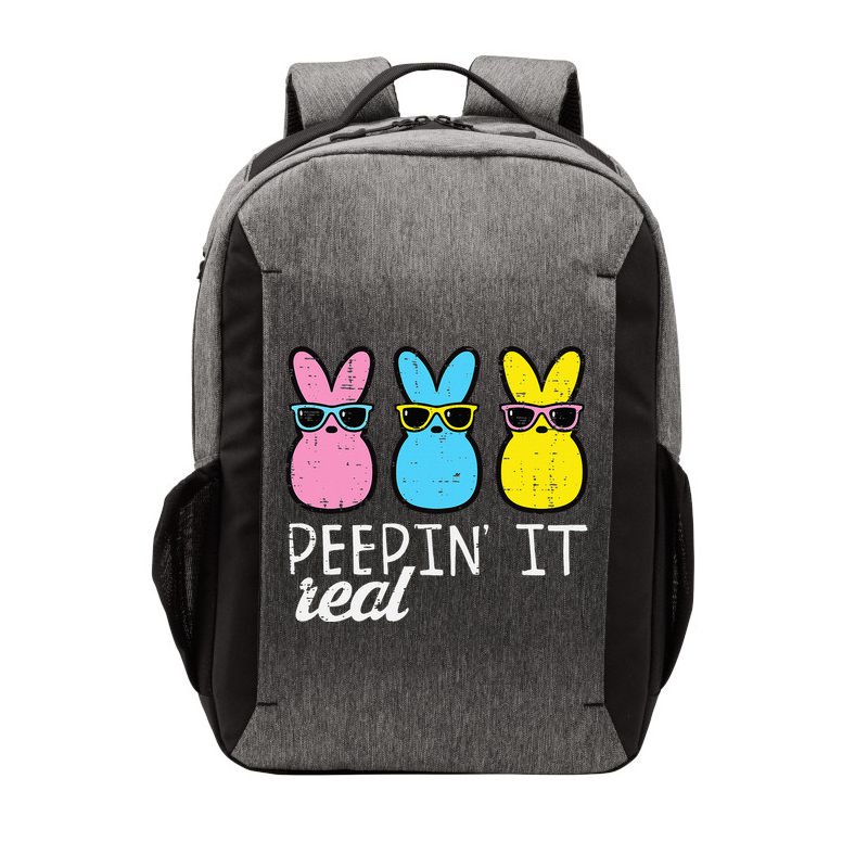 Peepin It Real Easter Bunnies Cool Vector Backpack