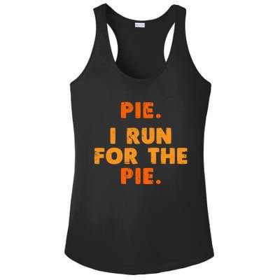 Pie I Run For Pie Funny Pumpkin Pie Lover Turkey Trot Fan Gift Ladies PosiCharge Competitor Racerback Tank