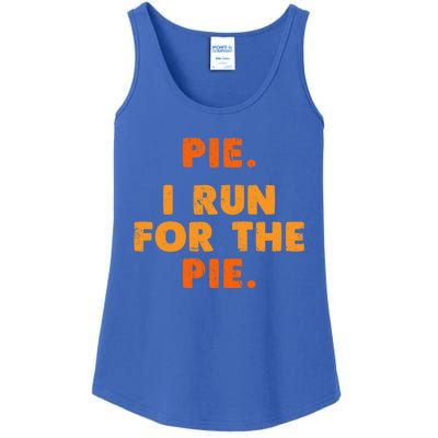 Pie I Run For Pie Funny Pumpkin Pie Lover Turkey Trot Fan Gift Ladies Essential Tank