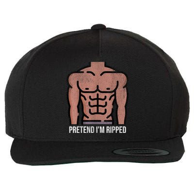 Pretend Im Ripped Halloween Costume Strong Sculpted Physique Wool Snapback Cap