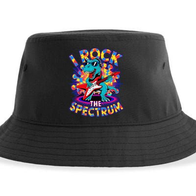 Proud I ROCK THE SPECTRUM Autism Awareness Teacher Love Sustainable Bucket Hat