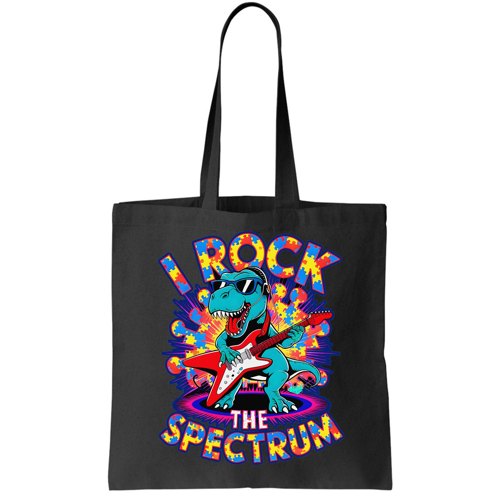 Proud I ROCK THE SPECTRUM Autism Awareness Teacher Love Bag