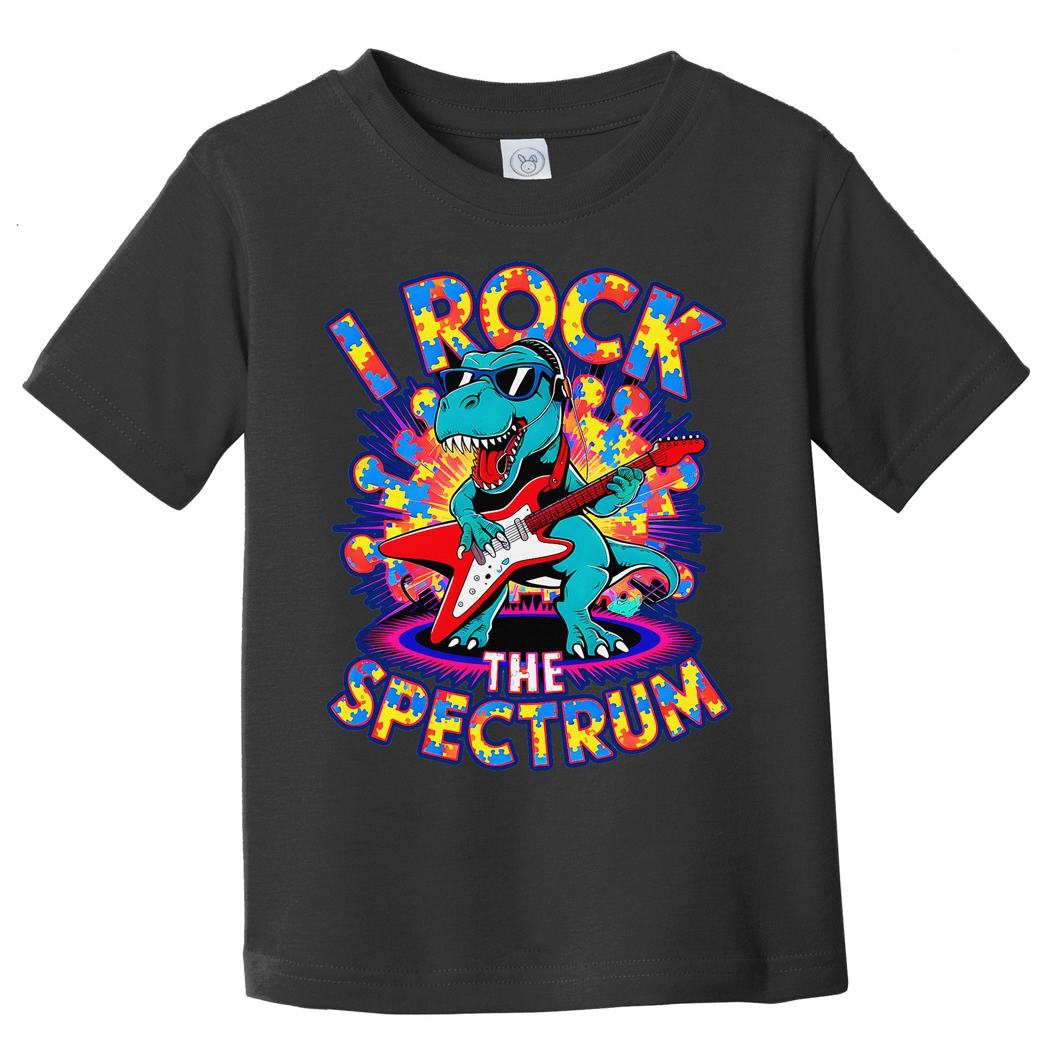 Proud I ROCK THE SPECTRUM Autism Awareness Teacher Love Toddler T-Shirt