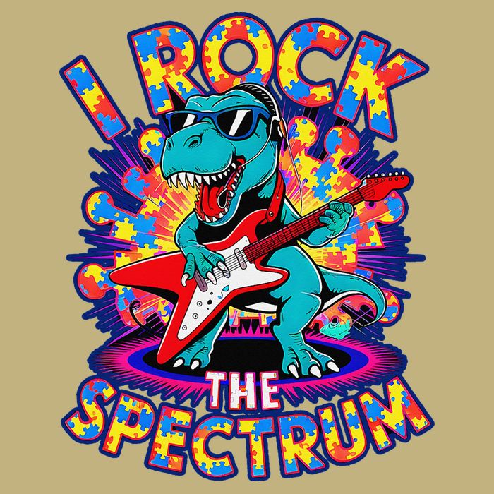 Proud I ROCK THE SPECTRUM Autism Awareness Teacher Love Cooling Performance Crew T-Shirt