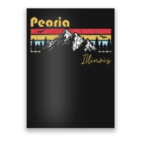 Peoria Illinois Roots Hometown Vintage Home State Pride Poster